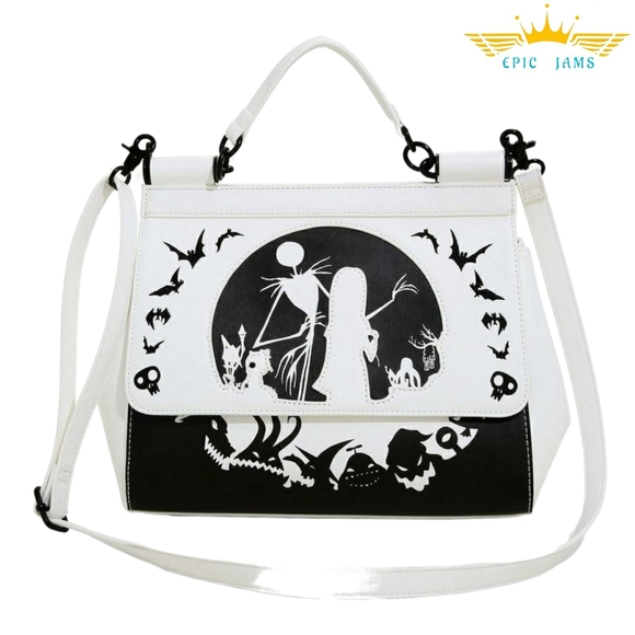 Loungefly Disney Nightmare Before Christmas Sally & Jack Crossbody Handbag New